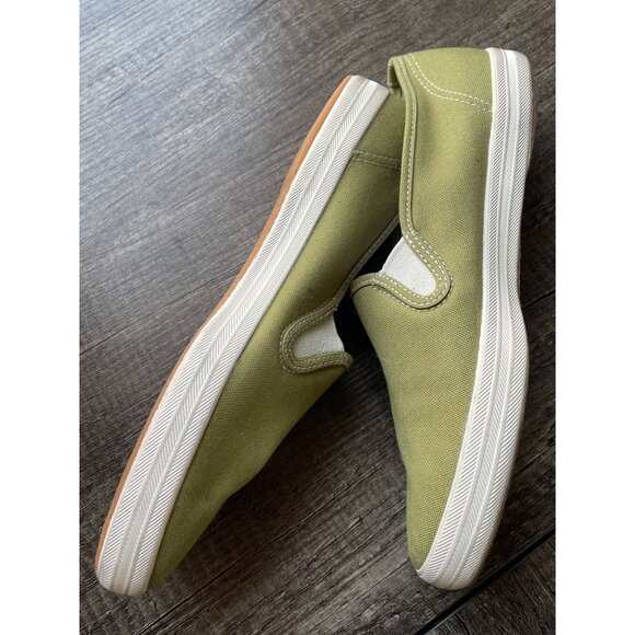 Keds Champion Slip-on women's sneaker sz 7.5 green white - Picture 5 of 7